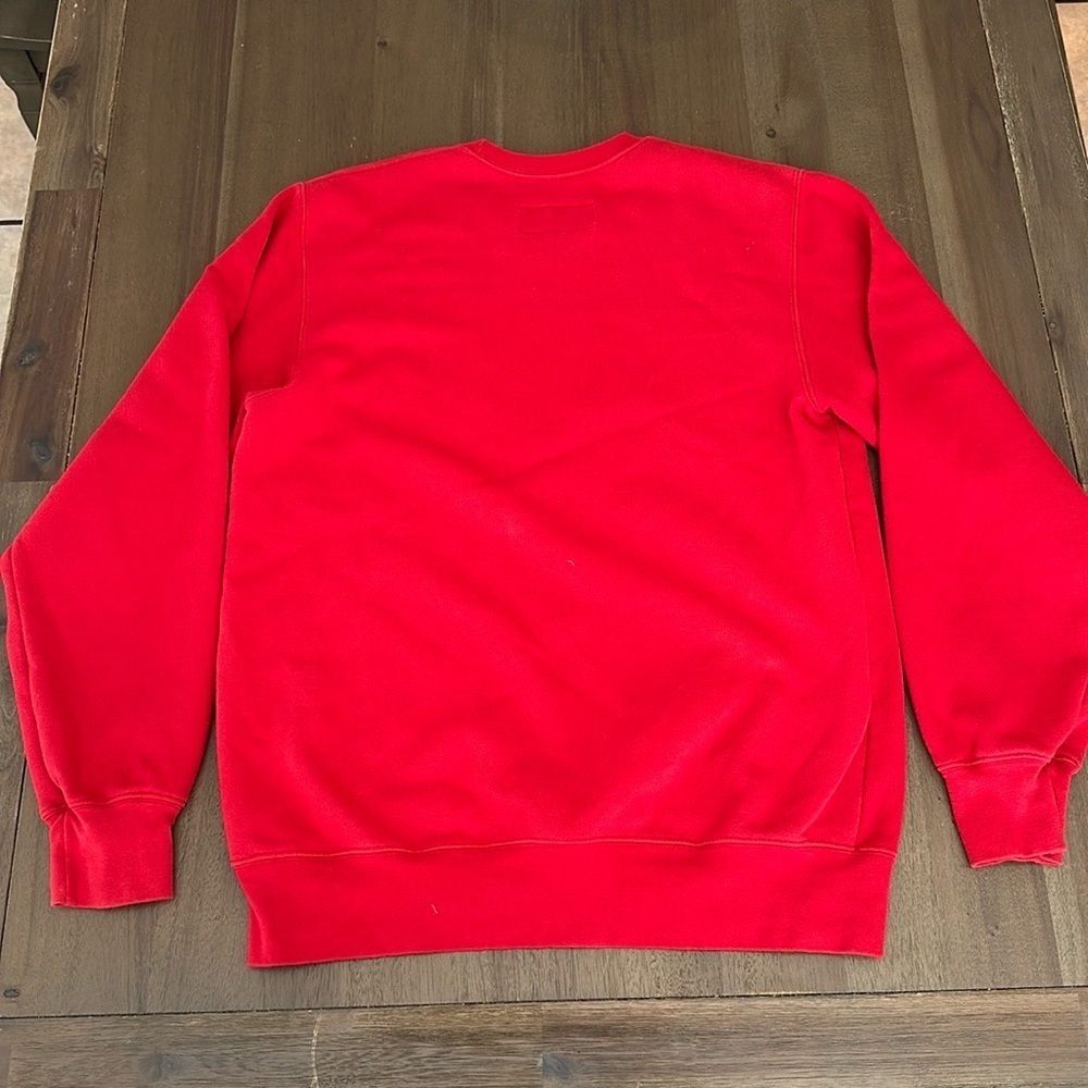 Mens Russel Athletic red crew neck sweater - Picture 2 of 6
